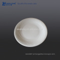 7,5 polegadas Wavy Style Bone China placa plana, jantar pratos para restauração